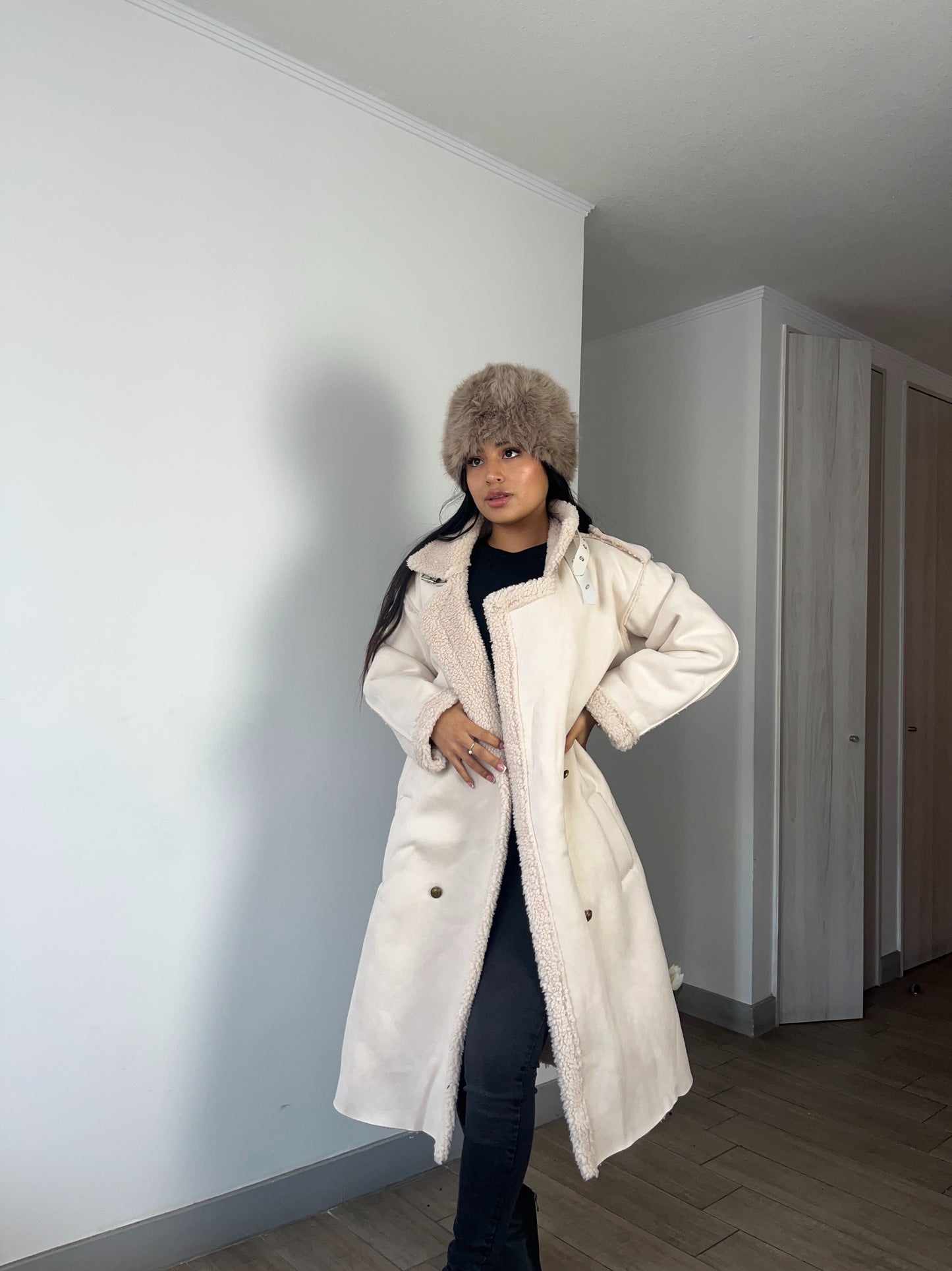 Chaqueta Gamuza Larga Forrada chiporro | Modelo 202 | EZ