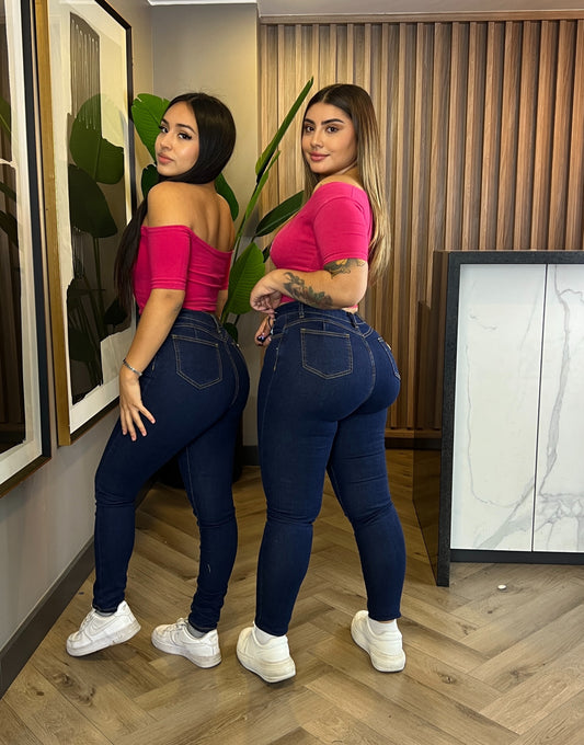 Jeans Skinny Lineal Azul | Modelo EZ1113 (D4) | EZ Jeans