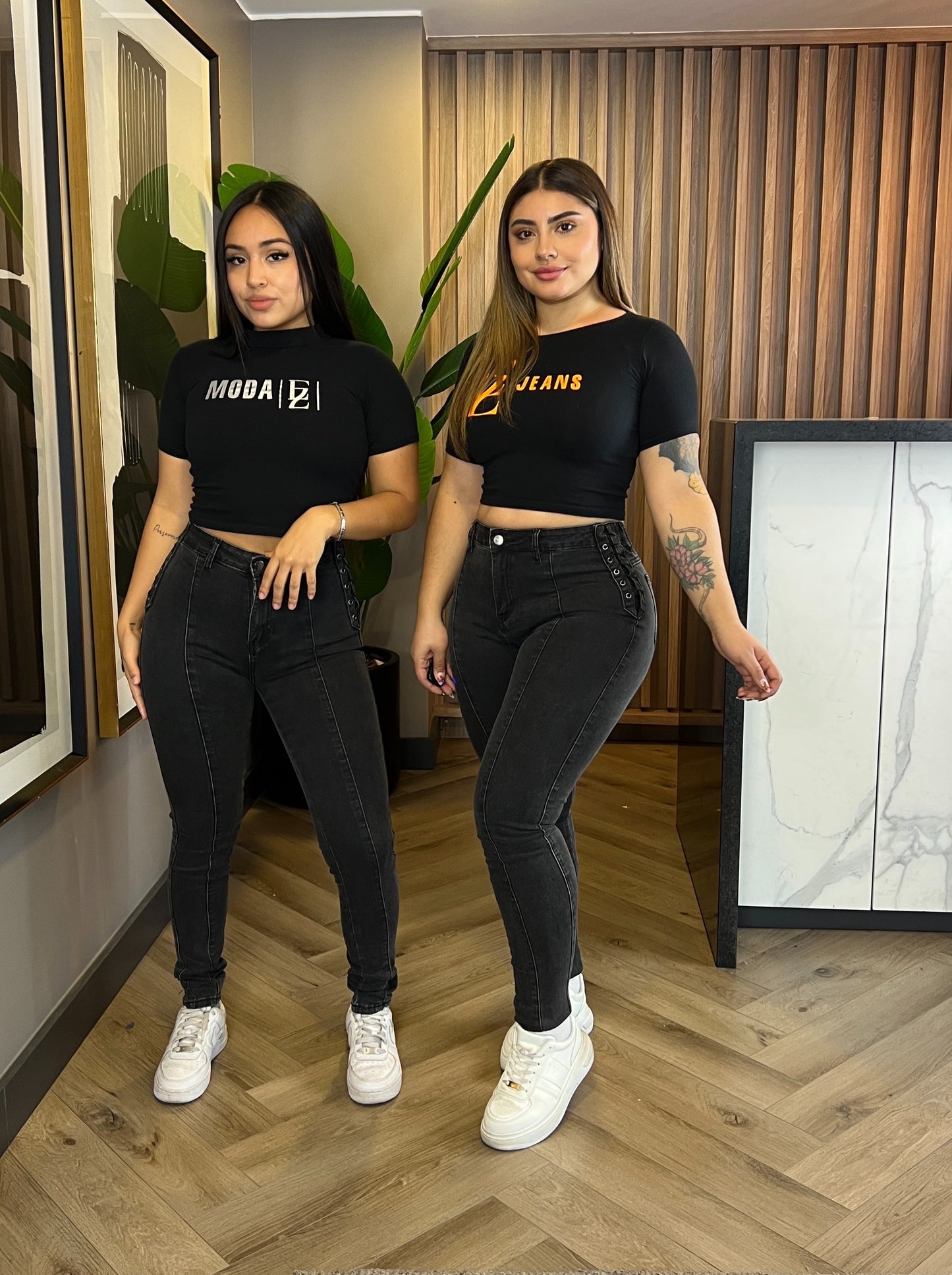 Jeans Trenzado Lineal | Modelo EZ24912 | EZ Jeans