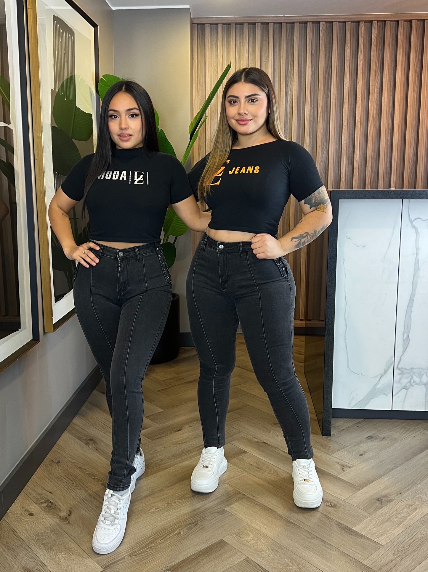 Jeans Trenzado Lineal | Modelo EZ24912 | EZ Jeans