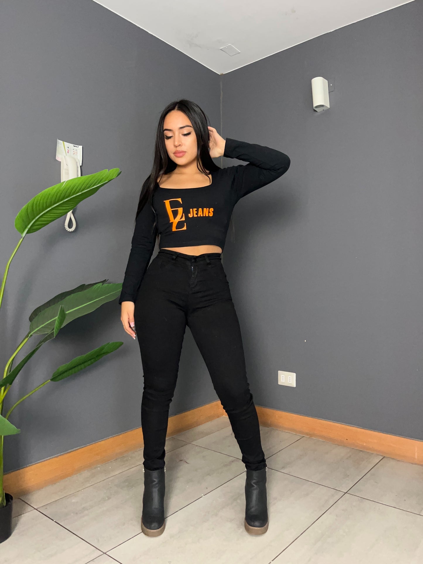Jeans Skinny Premium Negro Confección Chilena| Modelos EZ2504 | EZ Nacional (B5)