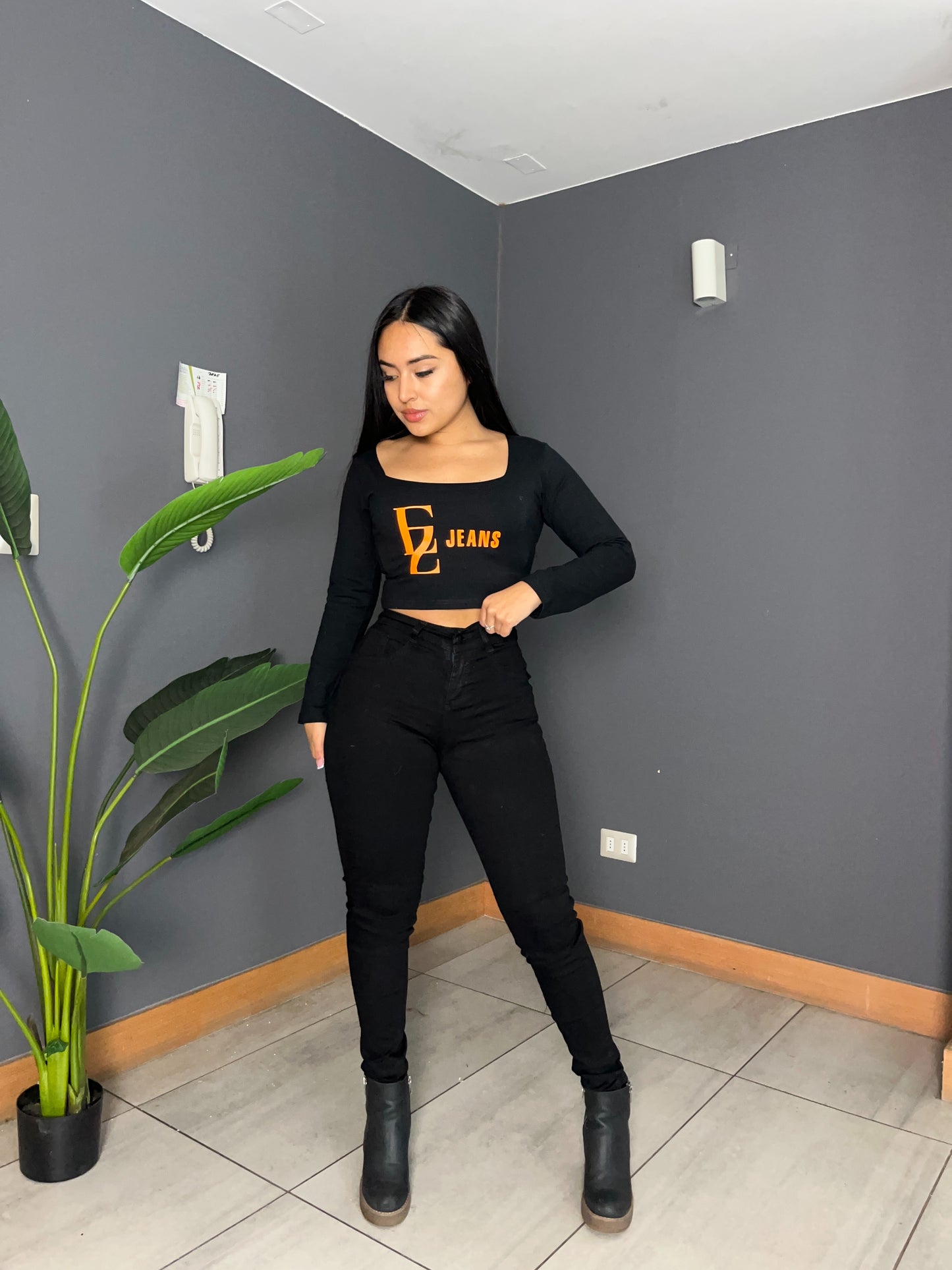 Jeans Skinny Premium Negro Confección Chilena| Modelos EZ2504 | EZ Nacional (B5)