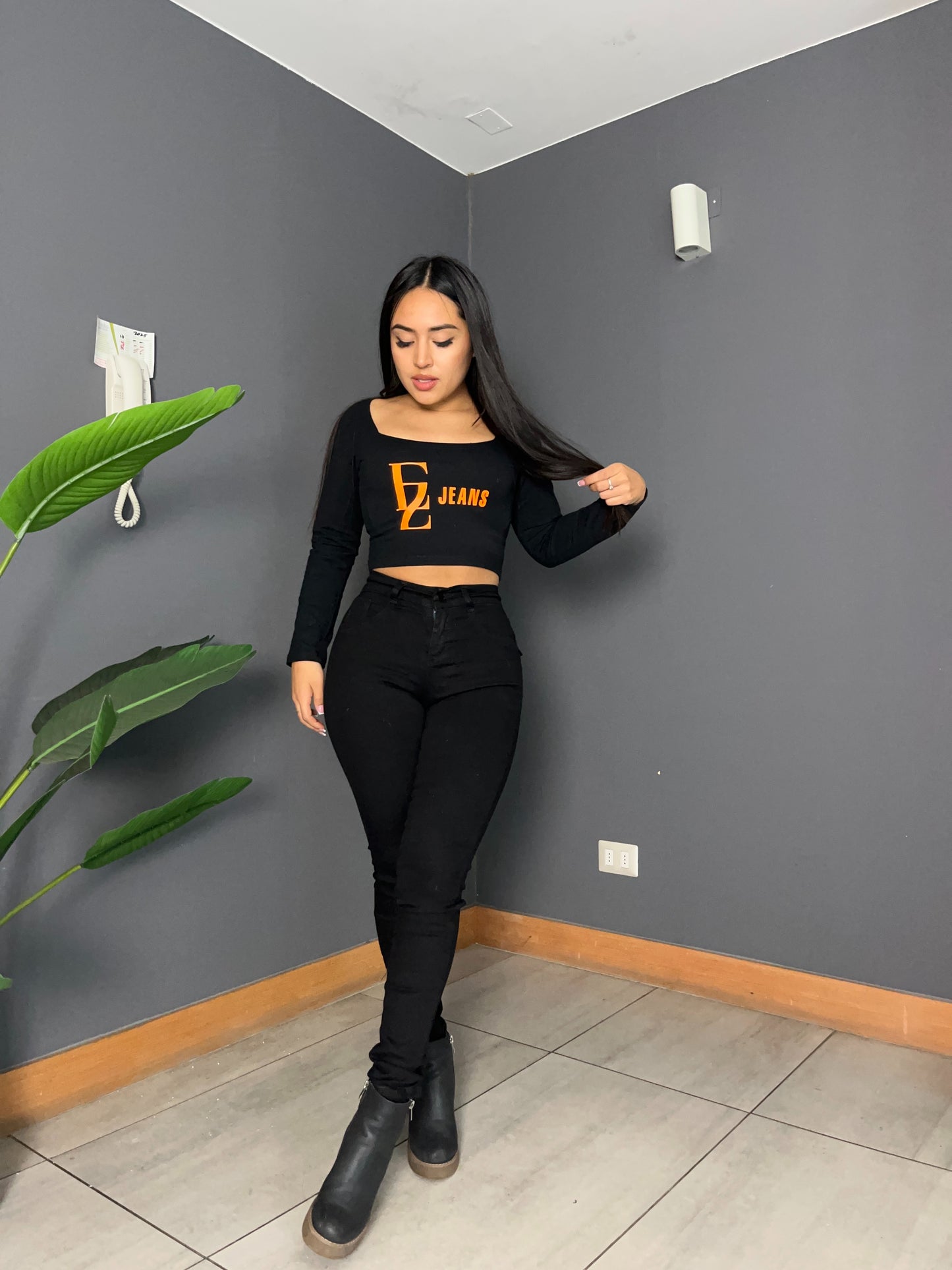 Jeans Skinny Premium Negro Confección Chilena| Modelos EZ2504 | EZ Nacional (B5)