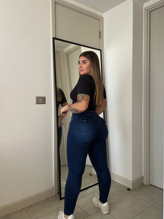 Jeans Skinny Azul Premium Confección Chilena | Modelo EZ2505| EZ Nacional