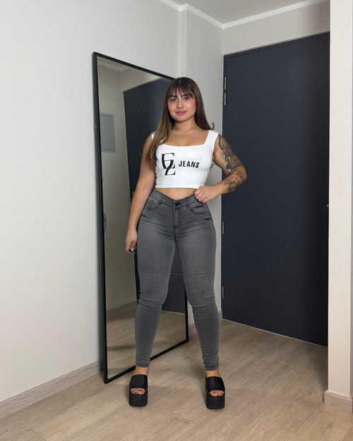 EZ2520 (Q) | Skinny Nacional Gris Ultra Push Up | EZ
