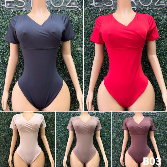 B03 | Body Modelador Escote Cruzado | EZ