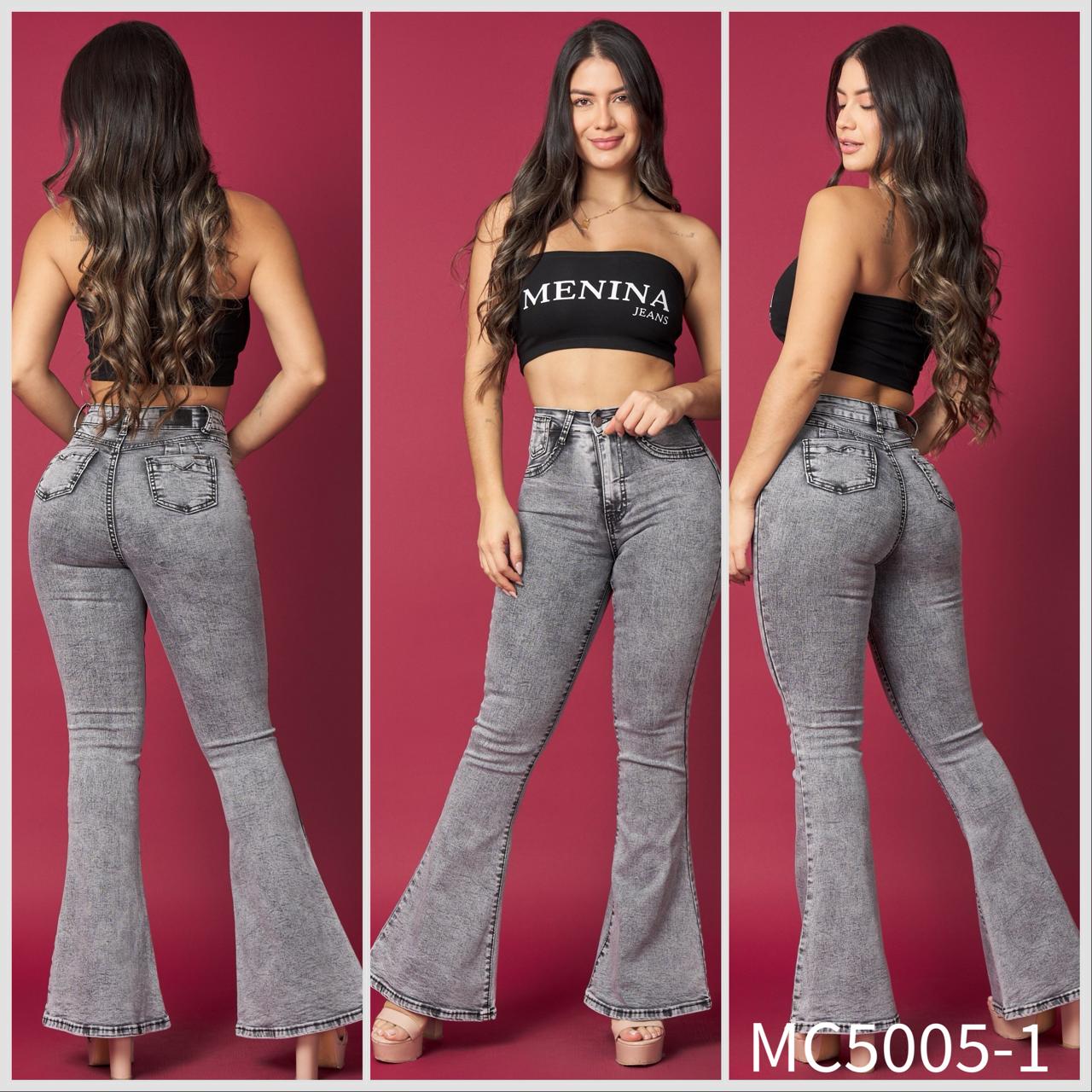 MC5005-1 (I6) | Flare Gris Con Faja | Menina