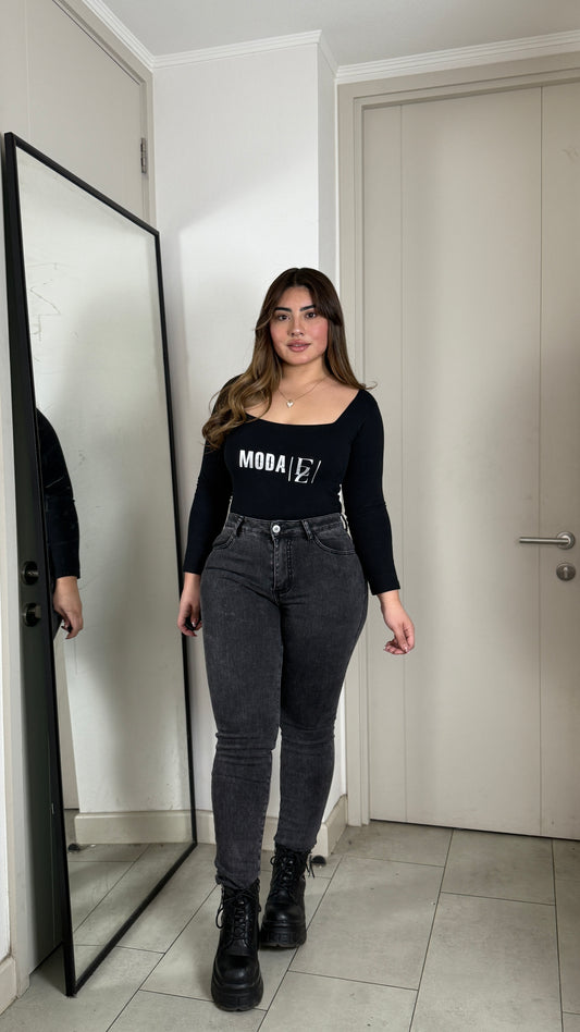 Modelo 20691 (Q4) | Jeans Skinny Forrado Polar Gris | EZ