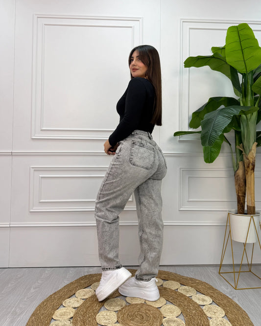 MB002 (N1) | Baggy Gris Jaspeado