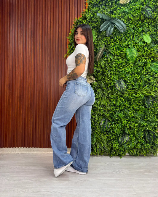 MC1083 (B2) | Wide Leg Azul Focalizado