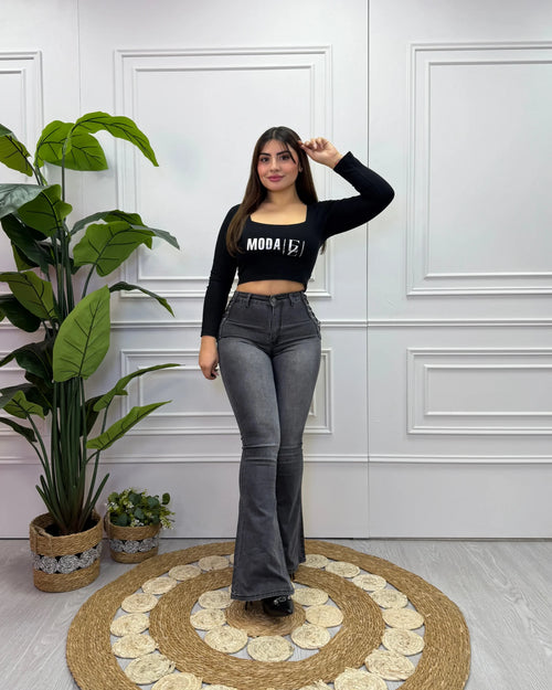 MC5007-1 (I3) | Flare Faja Trenzado Grafito Focalizado | Compra 1 Talla Más