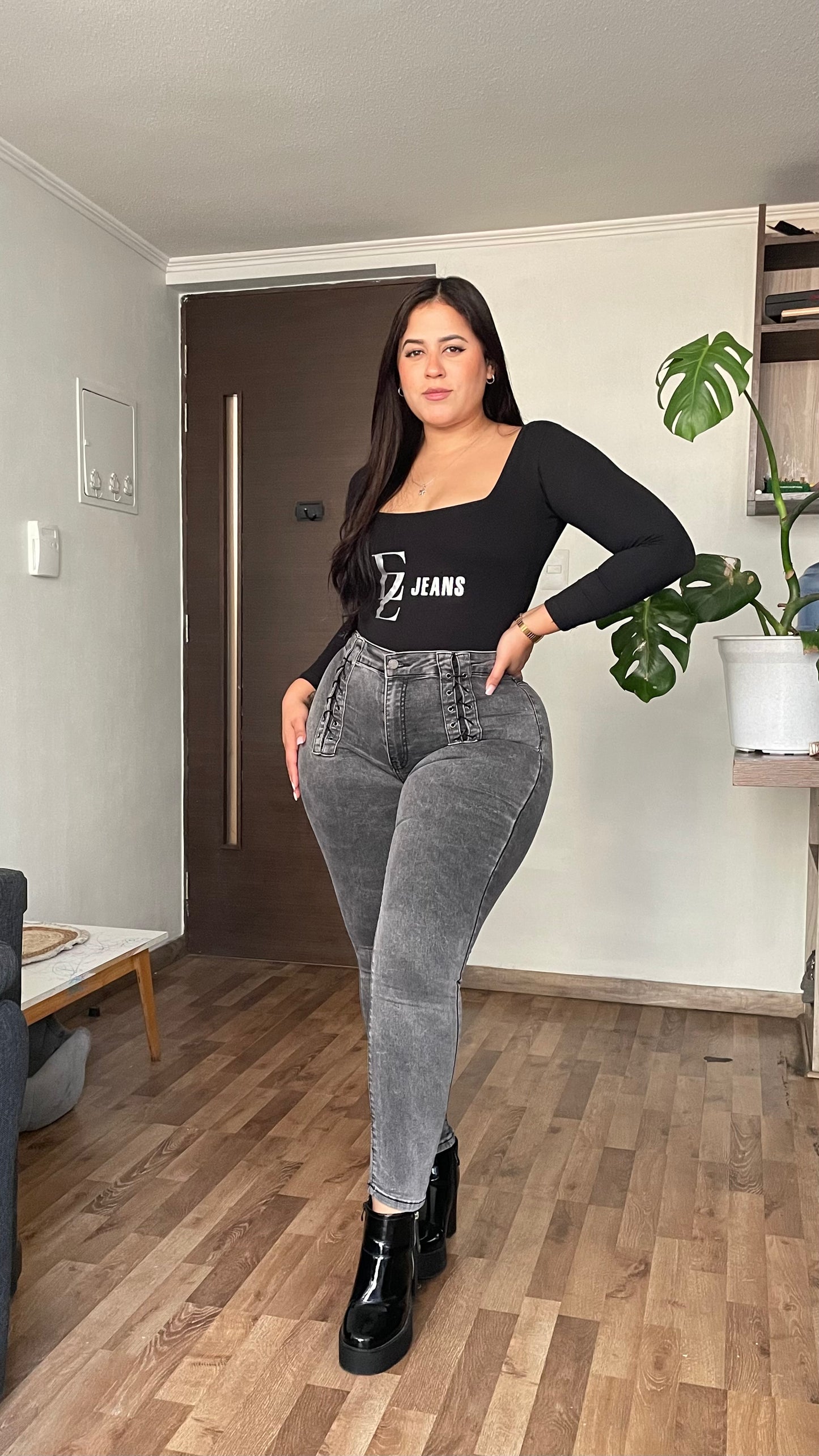 Jeans Extralinda TRENZADO GRIS | MMB403-1 (M6) | Menina