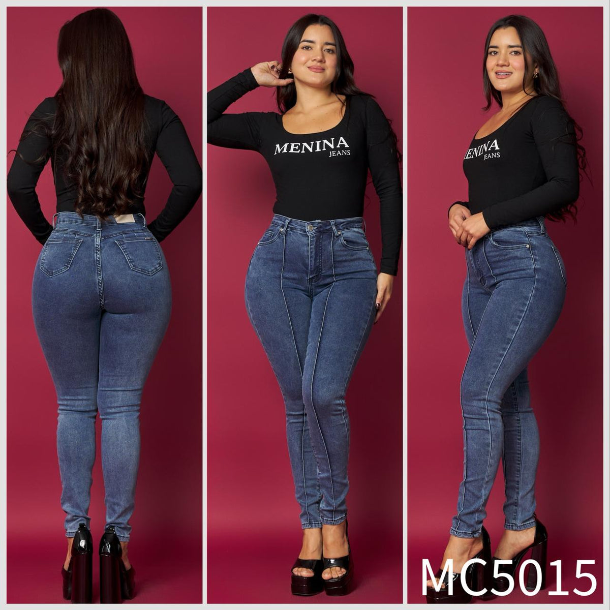 MC5015 (I3) | Skinny Azul Lineal