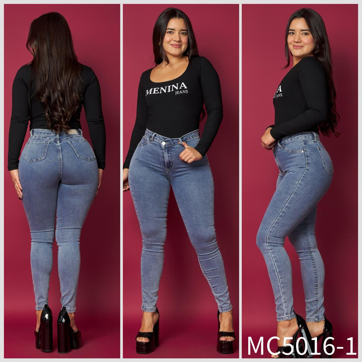 MC5016-1 (G1) | Skinny Azul Asimétrico