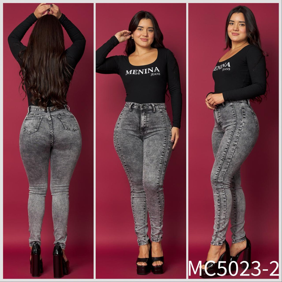 MC5023-2 (D4) | Skinny Gris Jaspeado