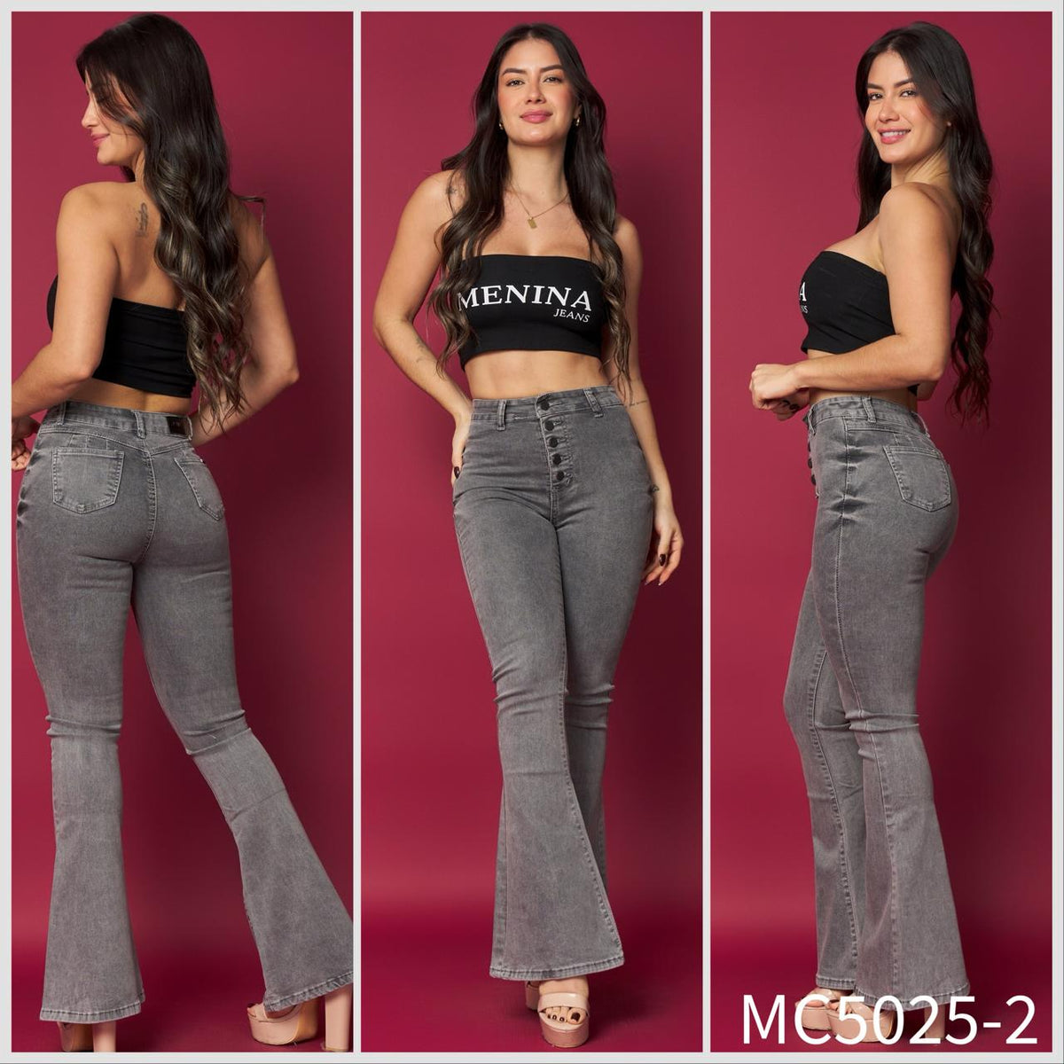 MC5025-2 (B7) | Flare Gris 5 Botones