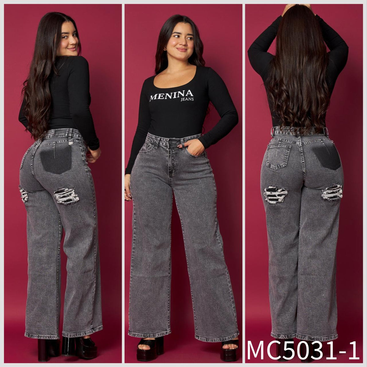 MC5031-1 (C1) | Wide Leg Gris