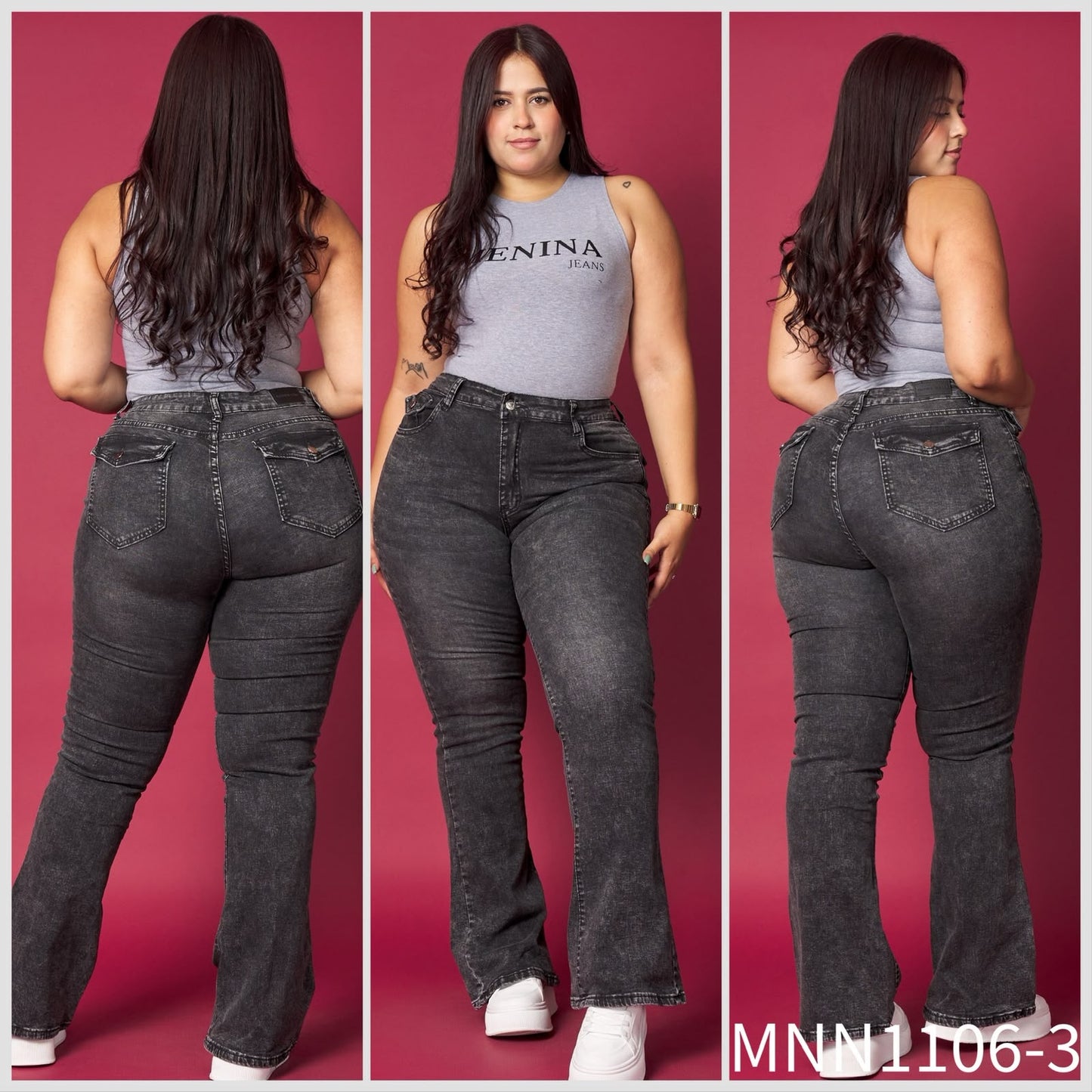 N1106-3 (K4) | Flare Grafito Bolsillo Con Tapa Extralinda