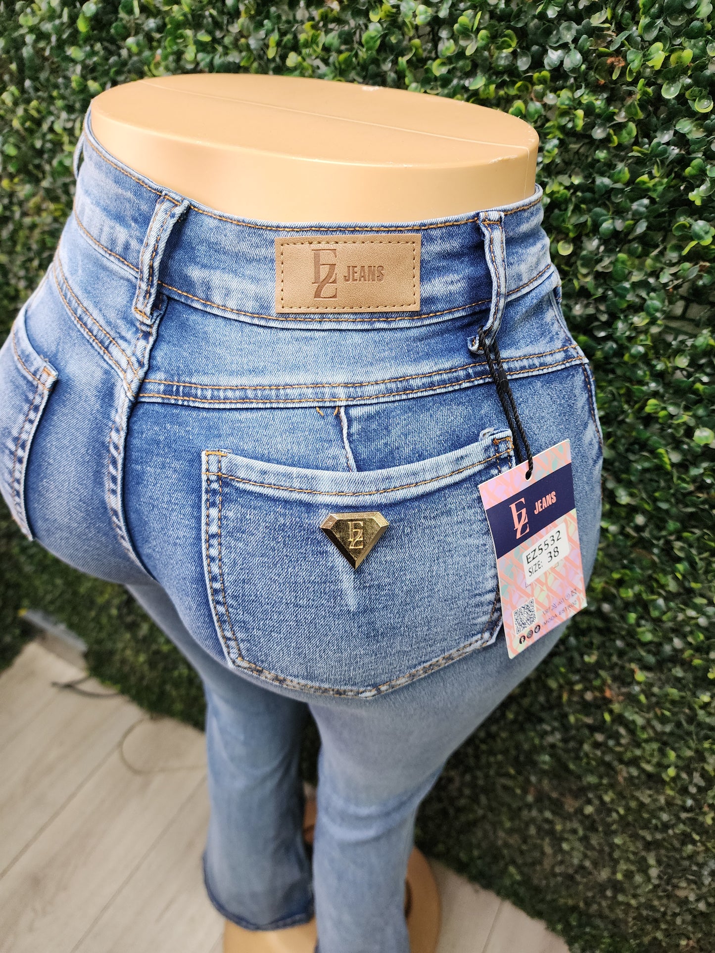 EZ5532 (H3) | Jeans Flare Faja Azul | EZ