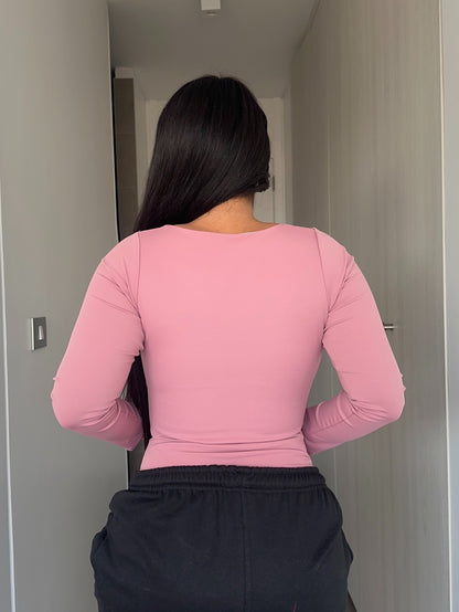 B06 | Body Modelador Busto Adaptable Manga Larga | EZ
