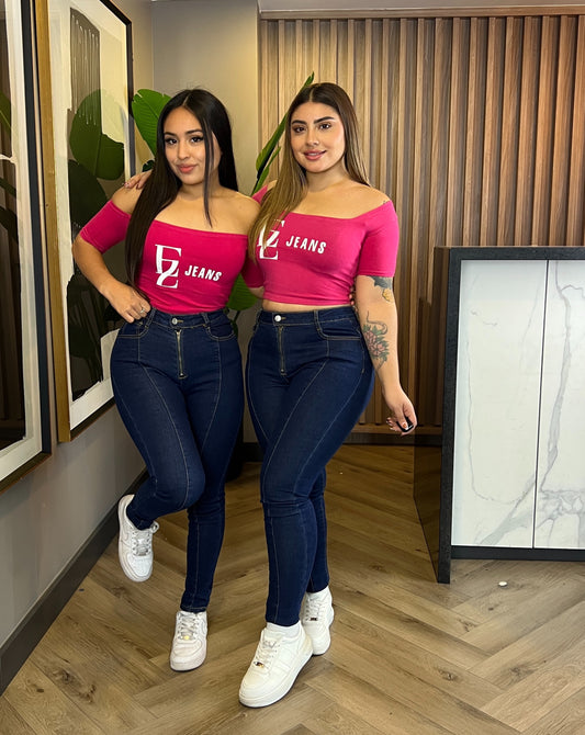 Jeans Skinny Lineal Azul | Modelo EZ1113 (D4) | EZ Jeans