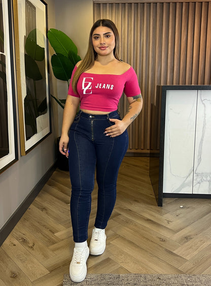 Jeans Skinny Lineal Azul | Modelo EZ1113 (D4) | EZ Jeans