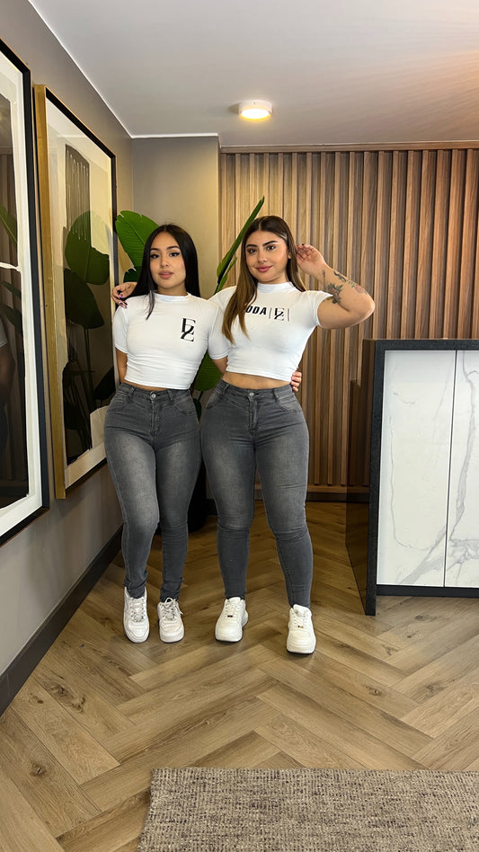 Jeans Skinny Gris | Modelo EZ1117| EZ Jeans