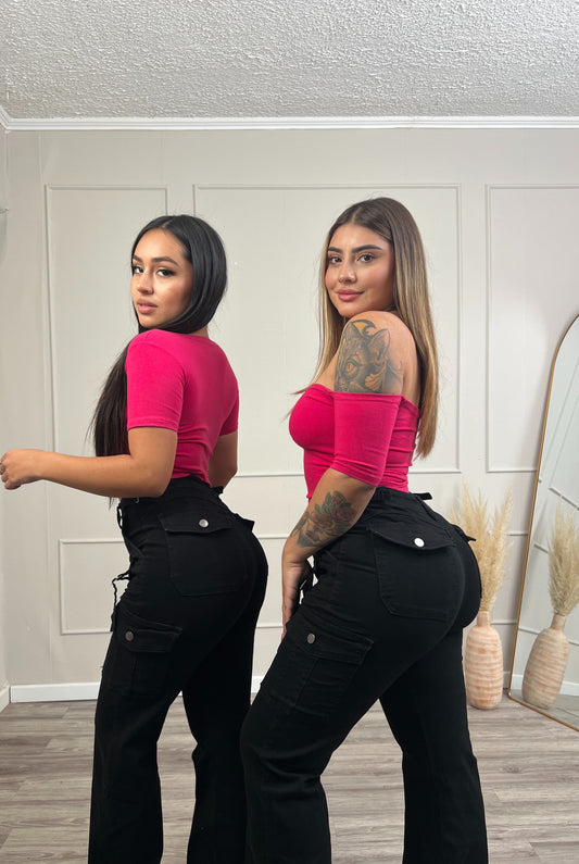 Jeans Cargo Negro | Modelo EZ1142 (O1) | EZ Jeans
