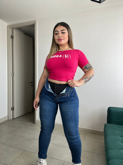 Jeans Con Faja Control Abdomen | Modelo EZ240822 | EZ Jeans