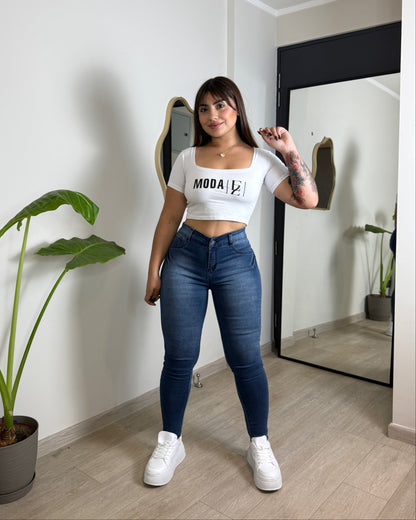 EZ2517 (J3) | Skinny Nacional Azul Claro Focalizado | EZ