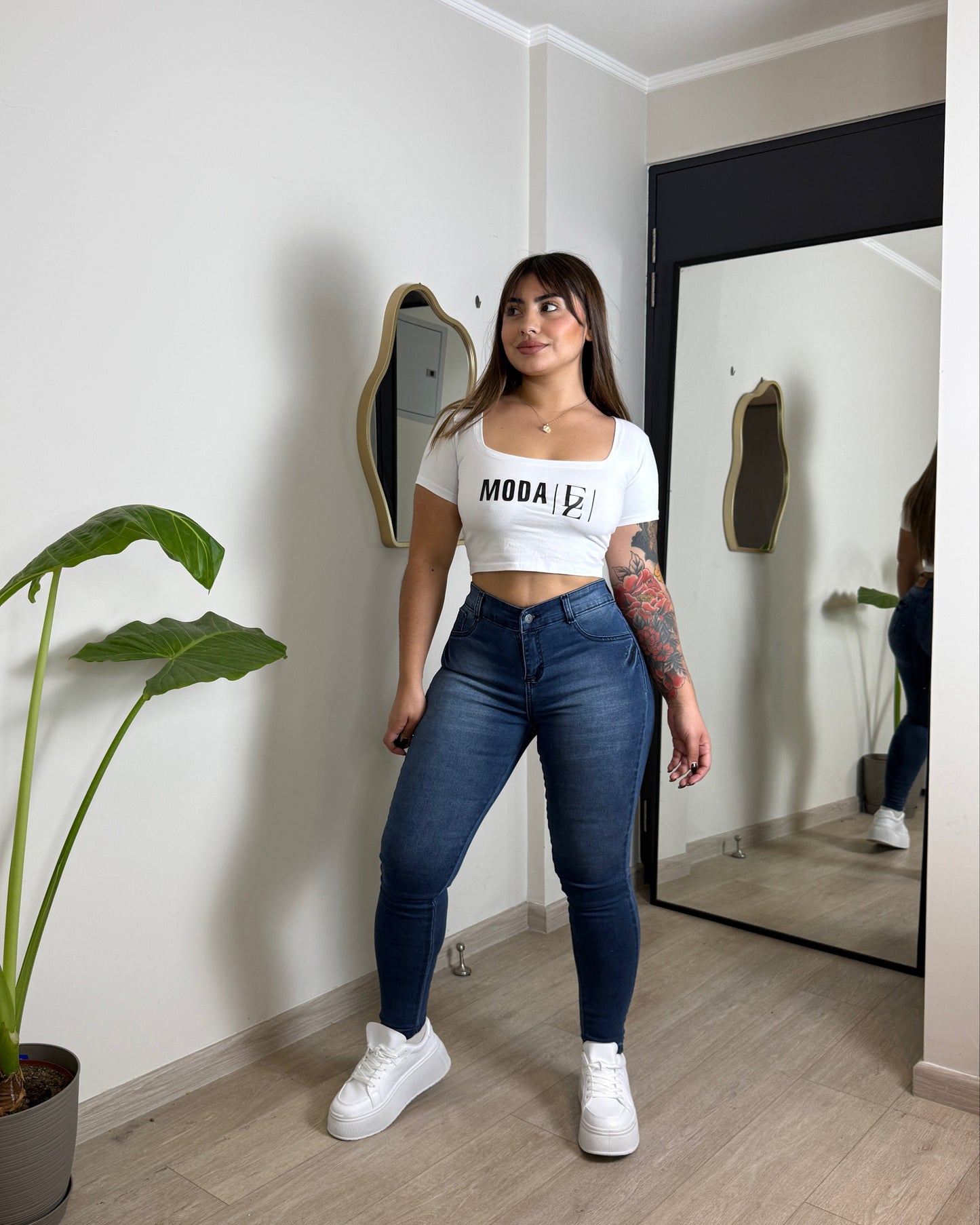 EZ2517 (J3) | Skinny Nacional Azul Claro Focalizado | EZ