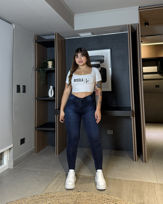 EZ2518 (P2) | Skinny Nacional Azul Oscuro Focalizado | EZ