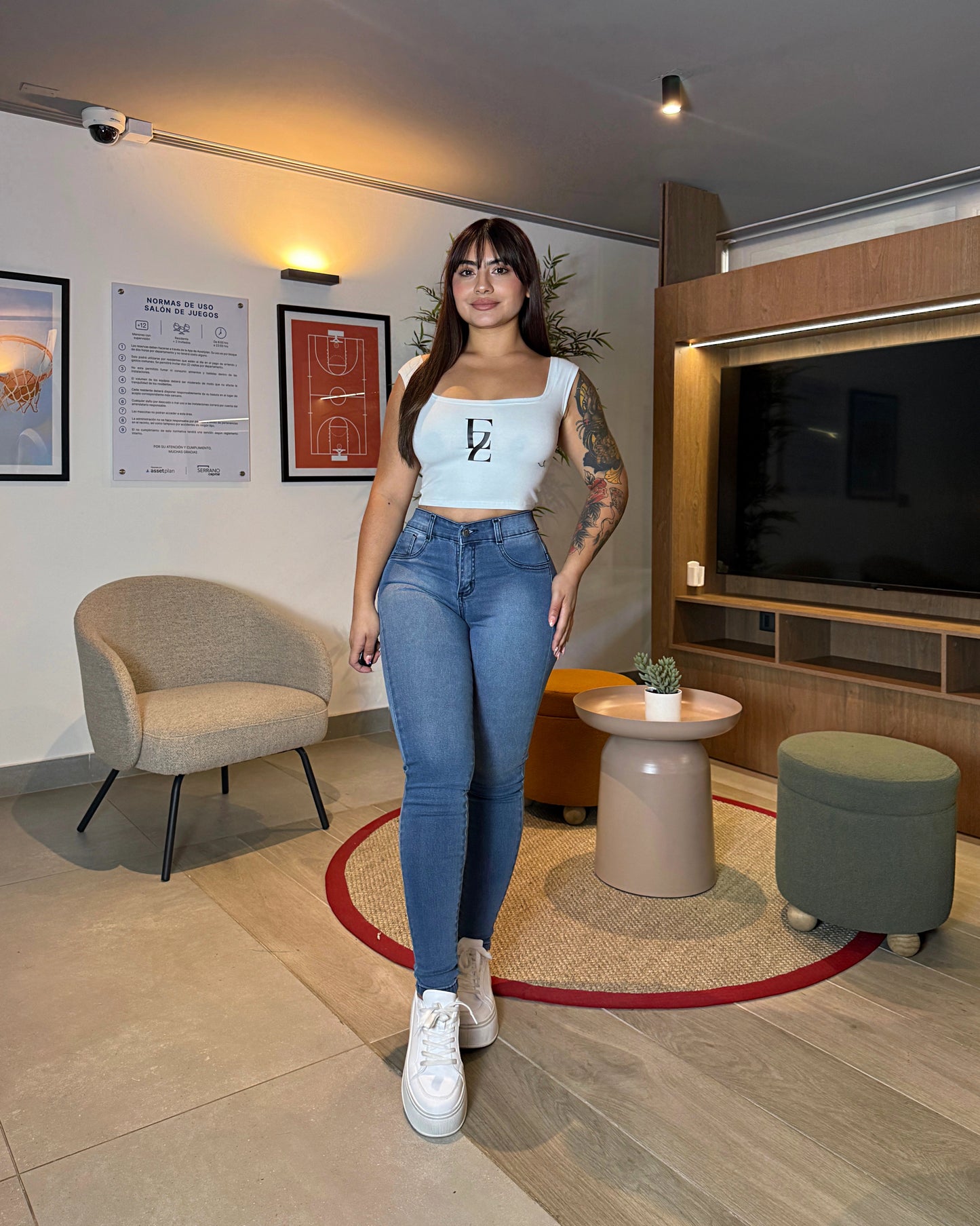 EZ2528 (K) | Skinny Nacional Azul Claro Focalizado Ultra Push Up | EZ