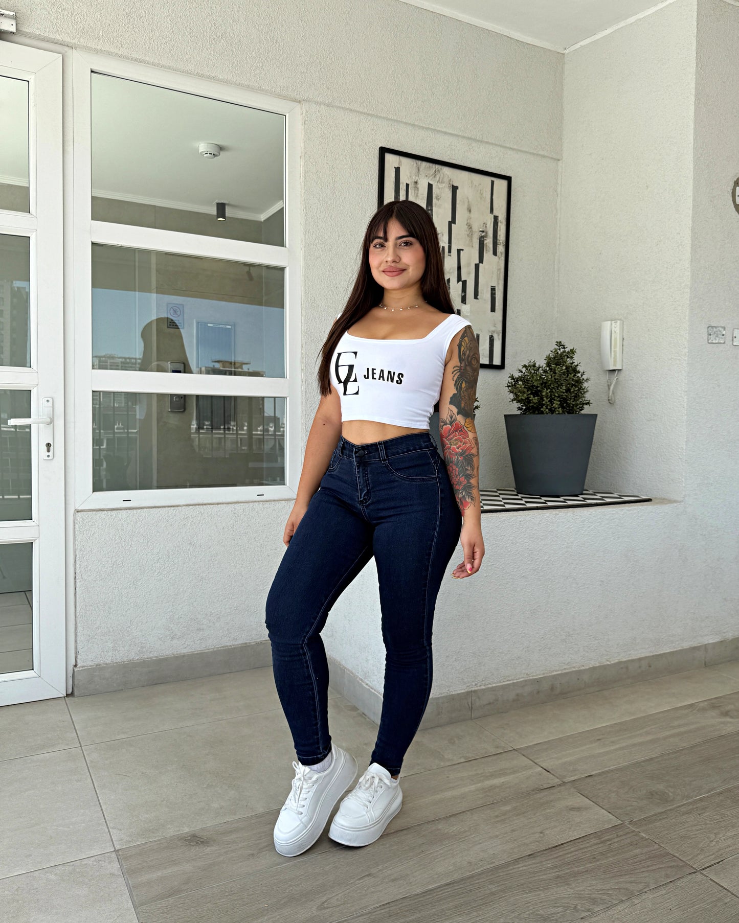 EZ2525 |Skinny Nacional Azul Oscuro Ultra Push Up | EZ