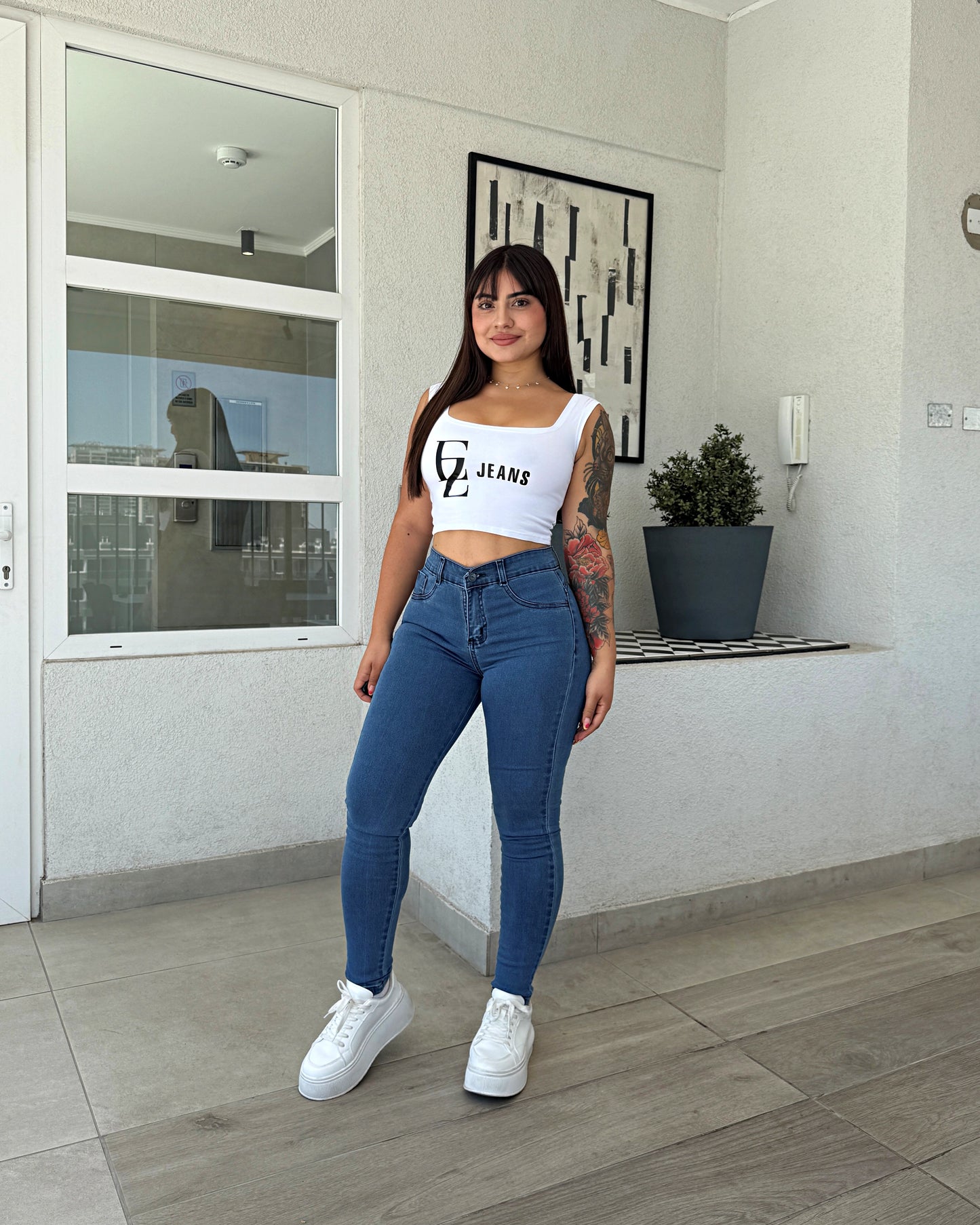 EZ2526 |Skinny Nacional Azul Claro Ultra Push Up | EZ