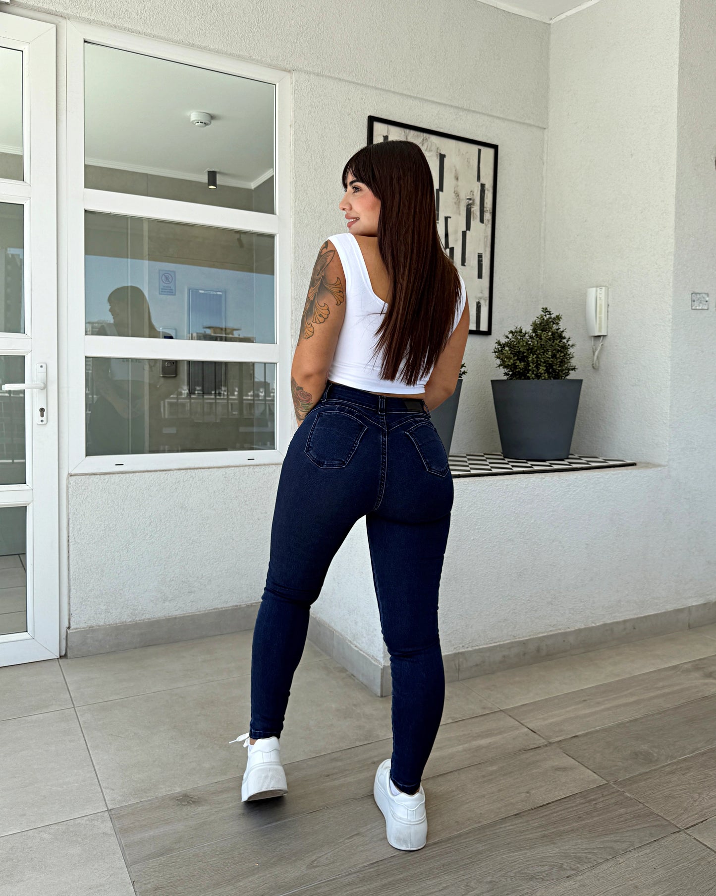 EZ2525 |Skinny Nacional Azul Oscuro Ultra Push Up | EZ