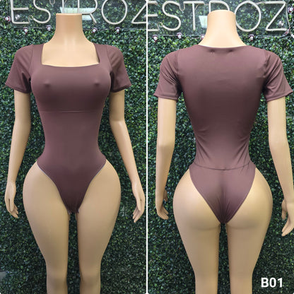 B01 | Body Modelador Cuello Cuadrado | EZ