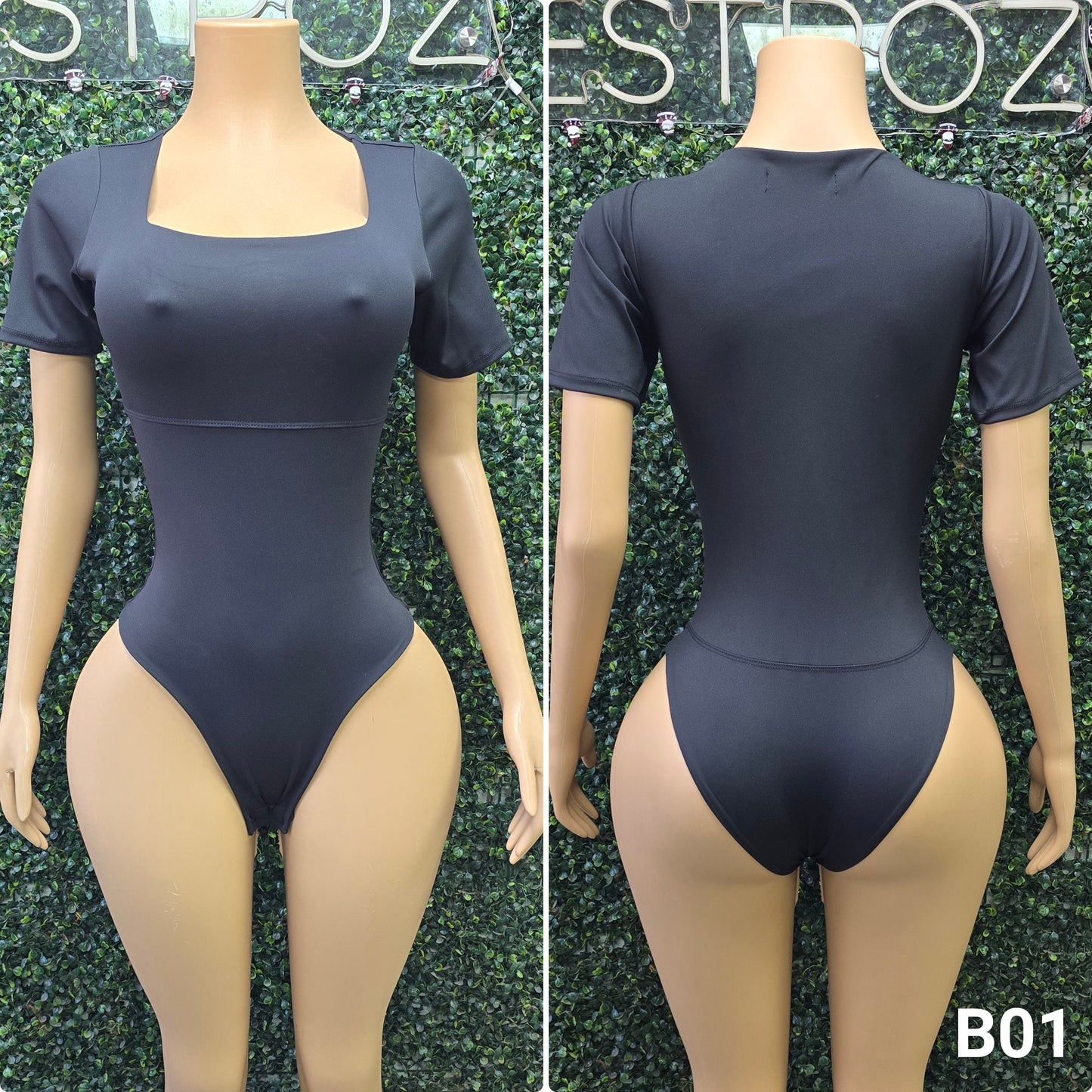 B01 | Body Modelador Cuello Cuadrado | EZ