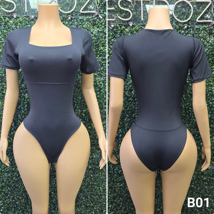 B01 | Body Modelador Cuello Cuadrado | EZ