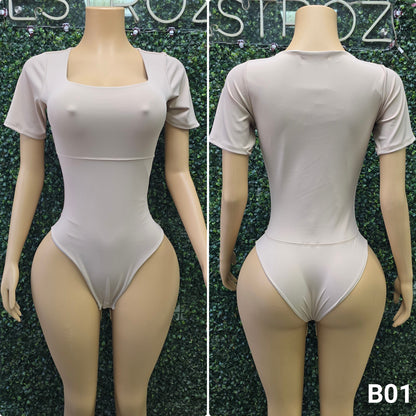 B01 | Body Modelador Cuello Cuadrado | EZ