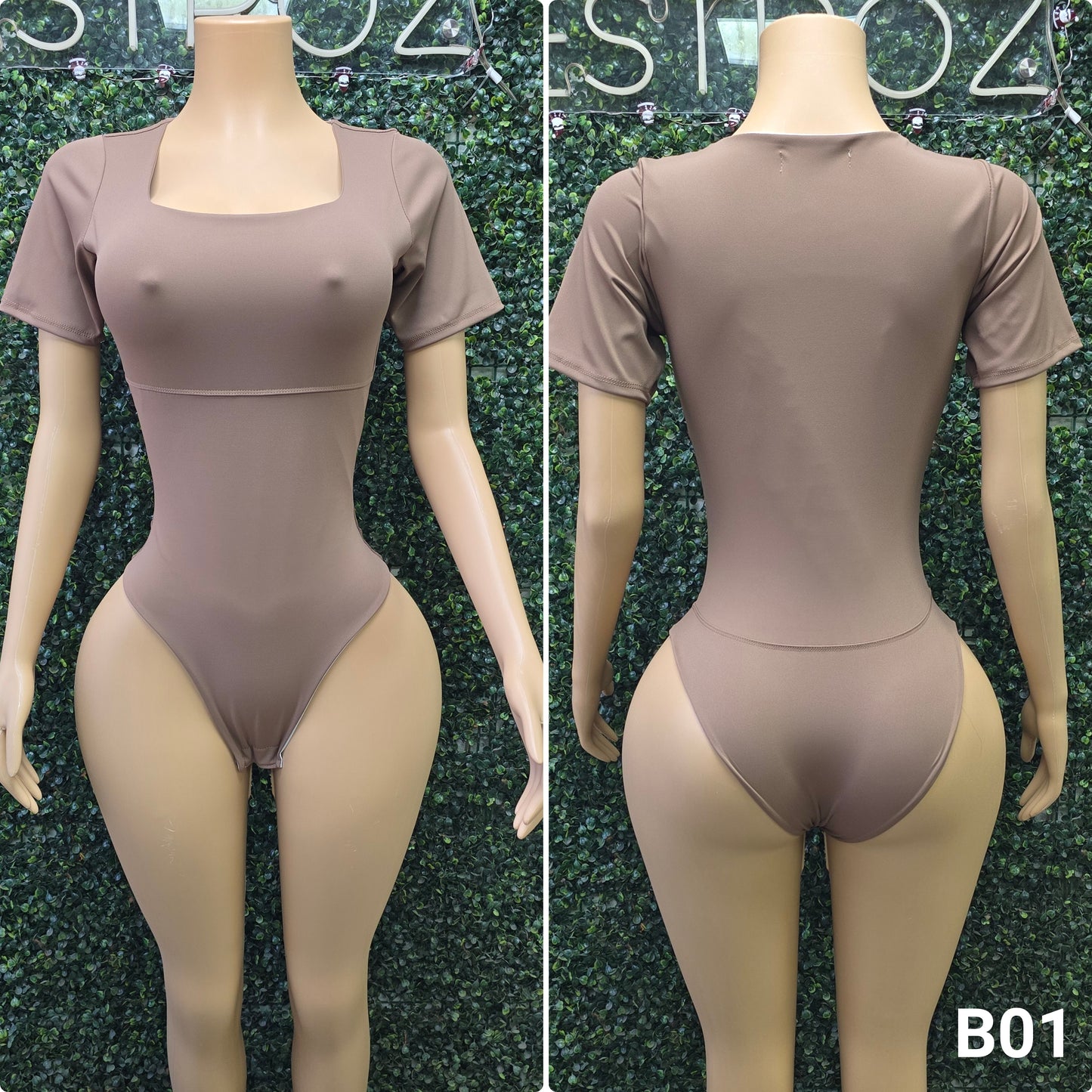 B01 | Body Modelador Cuello Cuadrado | EZ