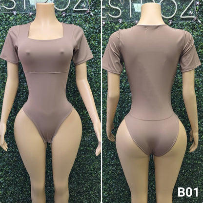 B01 | Body Modelador Cuello Cuadrado | EZ