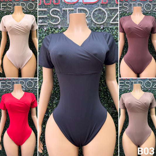 B03 | Body Modelador Escote Cruzado | EZ