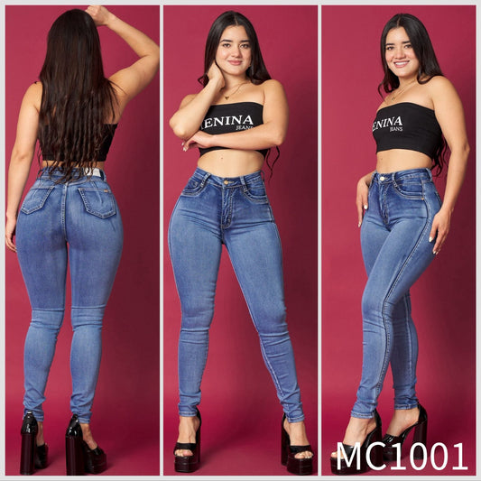 MC1001 | Skinny Azul Focalizado | Menina