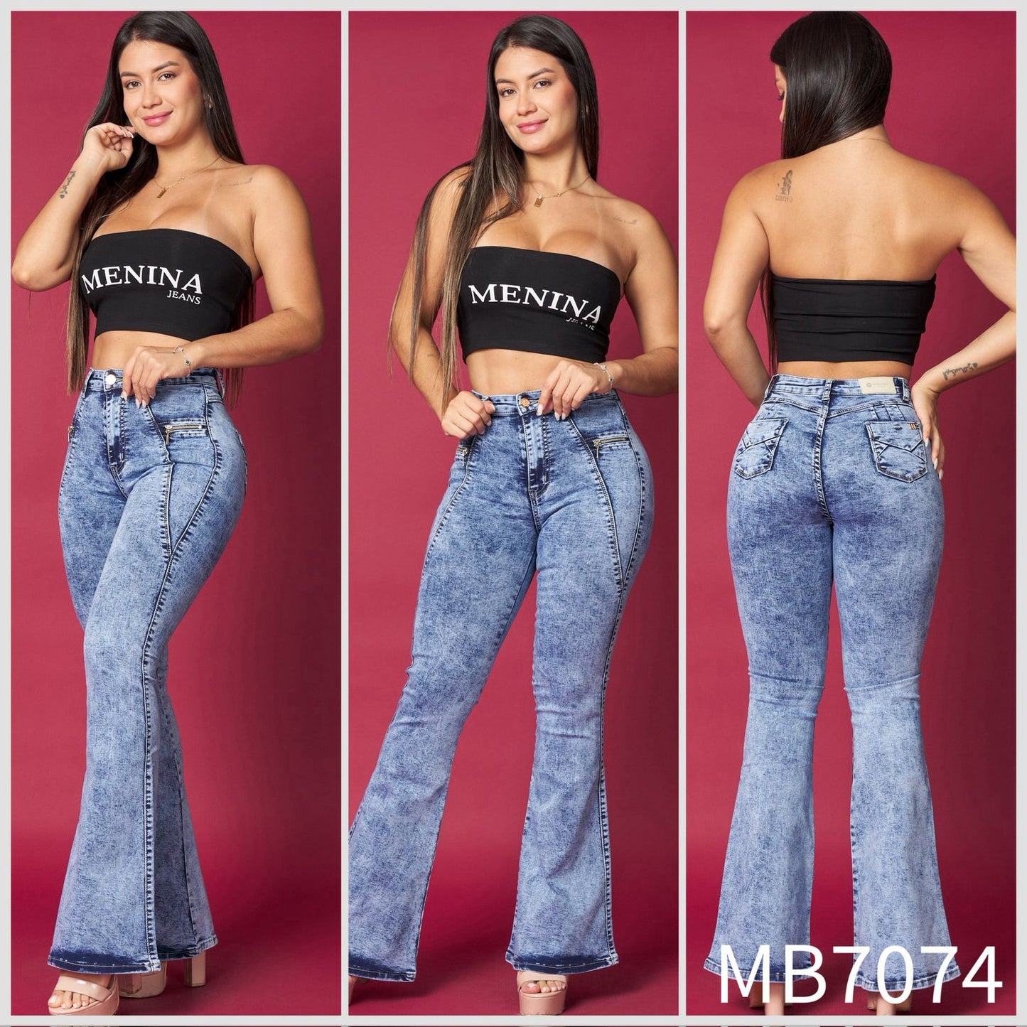 MB7074 (I7) | Flare Celeste Jaspeado | Menina