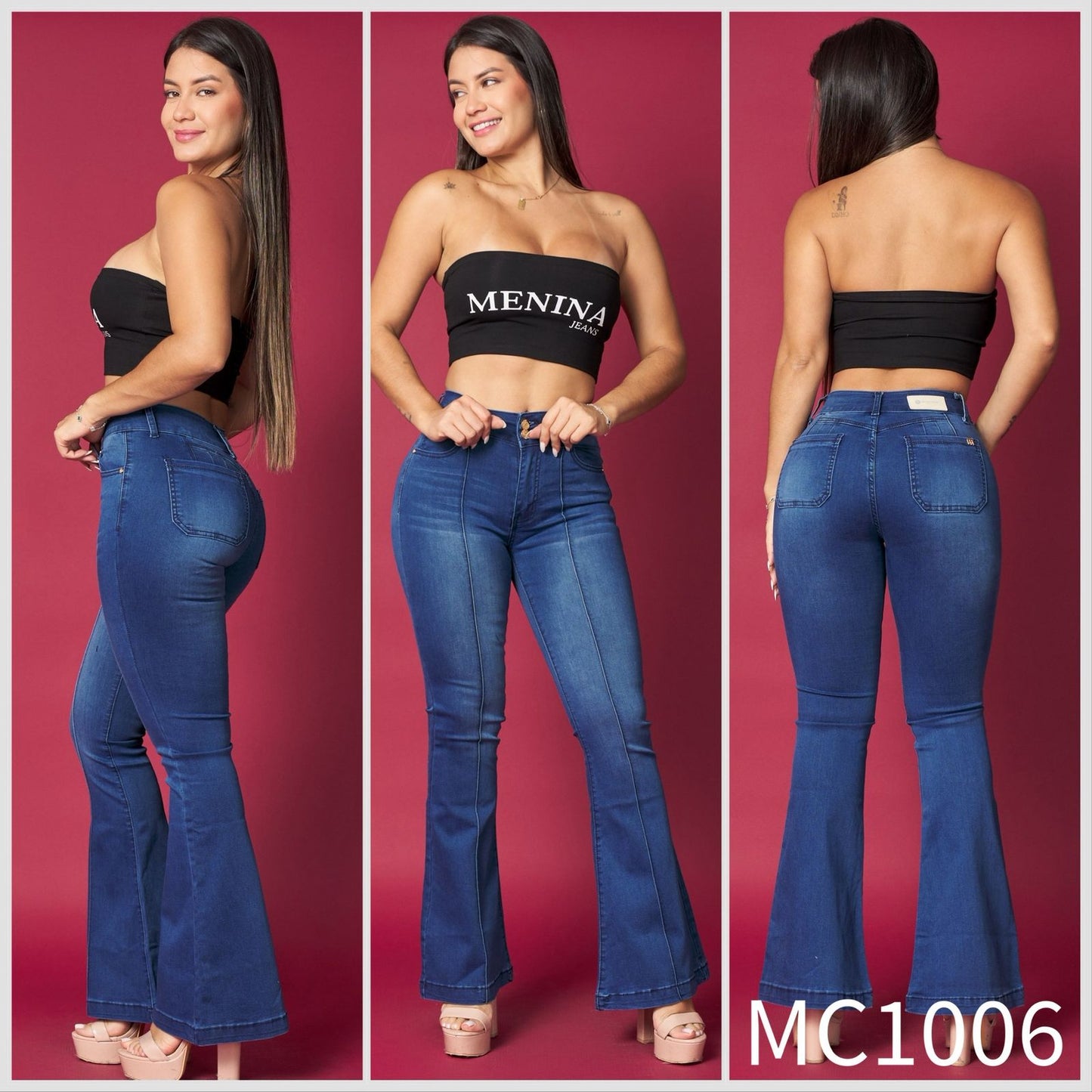 MC1006 (J7) | Flare Azul Lineal | Menina