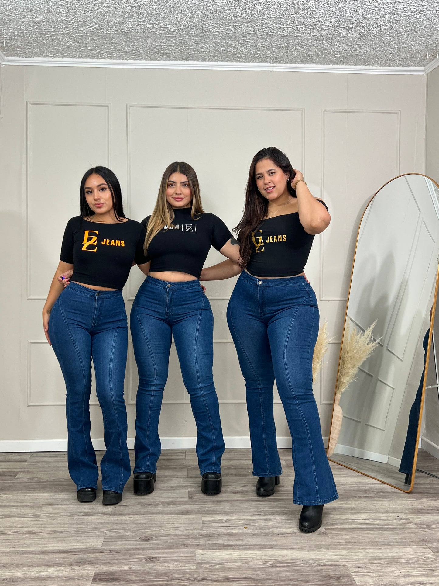 Jeans Flare Azul Lineal | Modelo EZ1104 | EZ Jeans