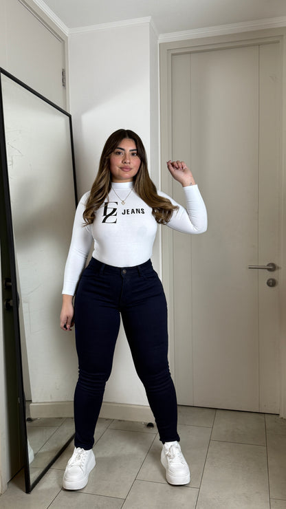 Jeans Skinny Forrado Polar Azul Oscuro | Modelo 20697 | EZ (B7)
