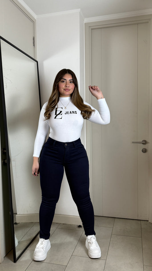 Jeans Skinny Forrado Polar Azul Oscuro | Modelo 20697 | EZ (B7)