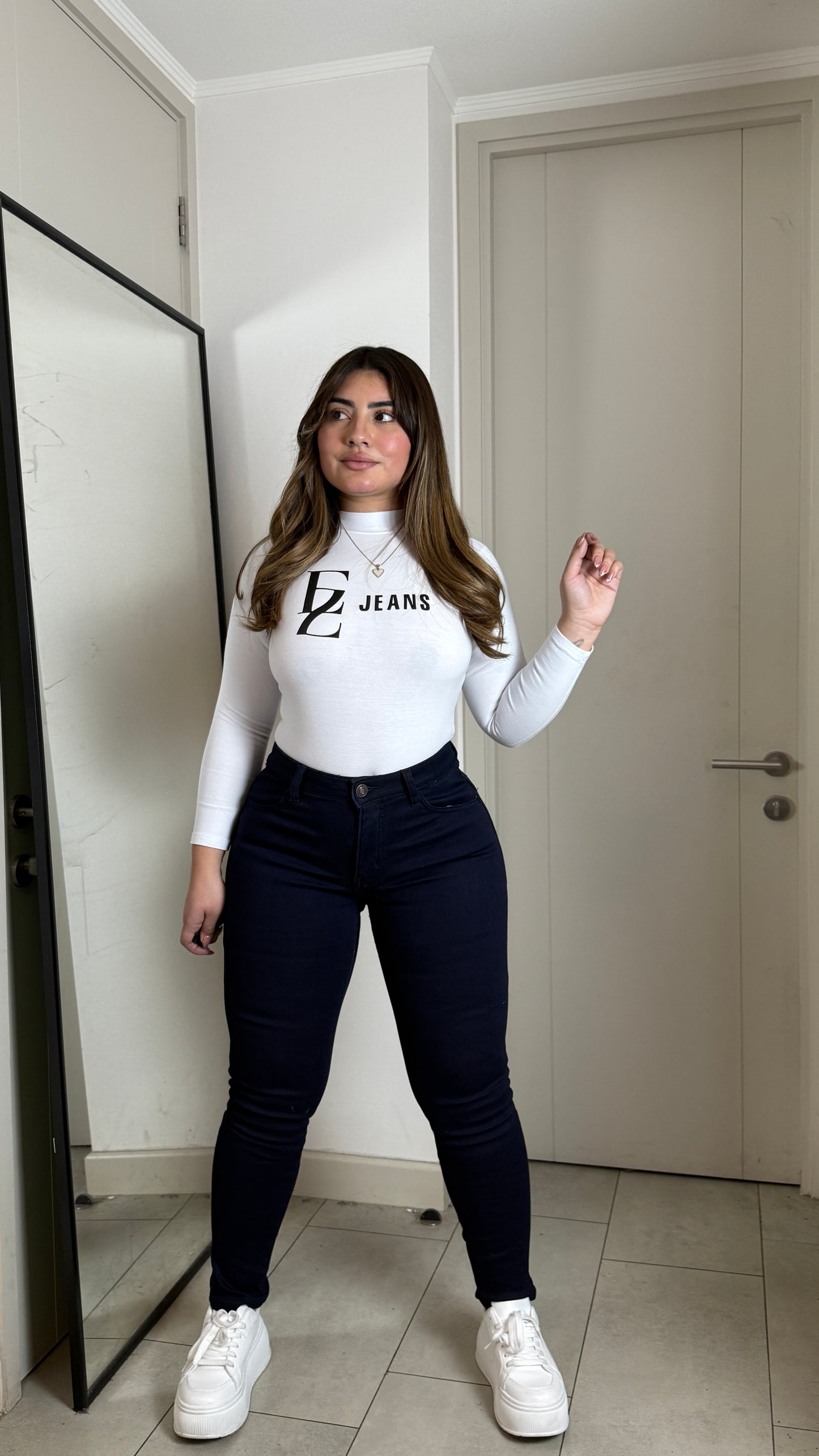 Jeans Skinny Forrado Polar Azul Oscuro | Modelo 20697 | EZ (B7)